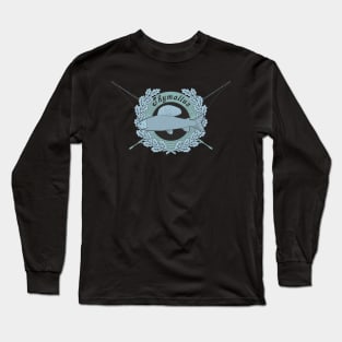 Grayling (Thymallus) wreath and spinning Long Sleeve T-Shirt